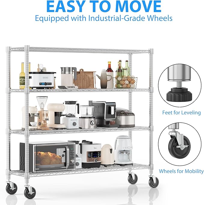 Homdox Heavy Duty Metal Shelves - Image 5