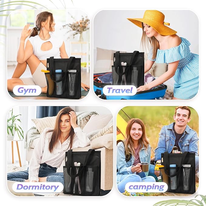 Portable Shower Caddy, Gym Travel Camp Dorm Room Essentials - Image 4