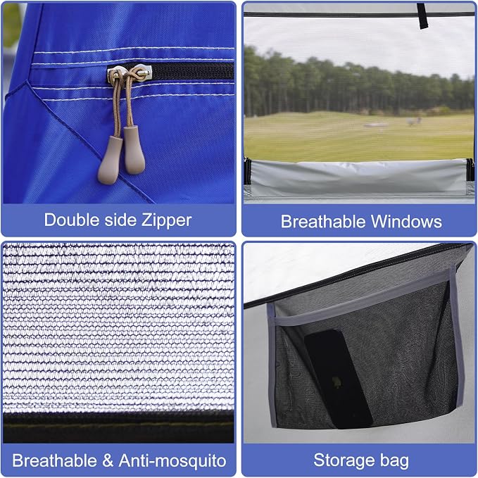 Outdoor Shower Tent Changing Room Privacy Portable Camping Shelters - Image 9