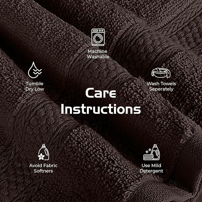 RIVERSIDE 12 Pack Premium 100% Cotton Face Washcloths, 550 GSM, 12 x 12 Inches - Image 6