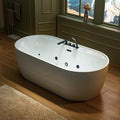 WOODBRIDGE 72" x 35-3/8" Whirlpool and Air Bath Heated Soaking Combination Tub by WOODBRIDGE