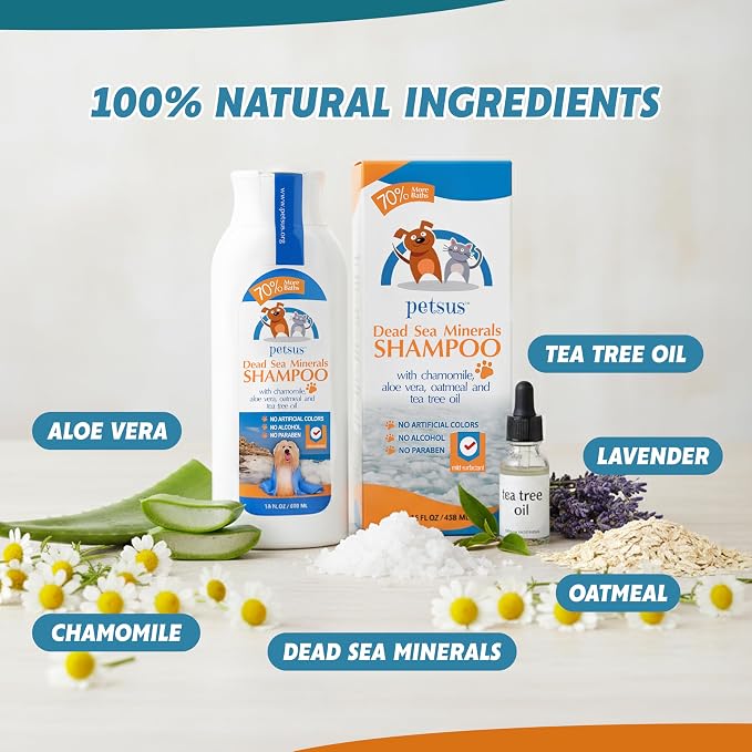 Oatmeal Dog & Cat Shampoo and Conditioner – Hypoallergenic Wash - Image 4