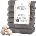 MAURA Basics Turkish Cotton Washcloth Towel Set High Performance Bathroom by MAURA