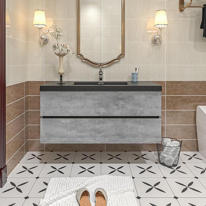 Floating Vanity Bathroom, 48 Inch Bathroom Vanity - Image 9