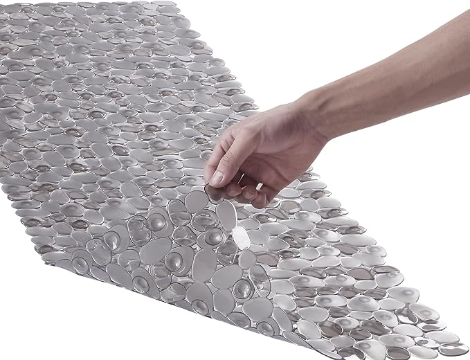 Bath Shower Mat Non Slip: Extra Large Pebble Bathtub mat by Webos