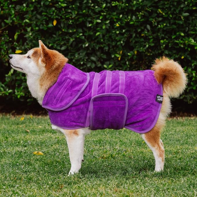 Tuff Pupper Fast Drying Dog Bath Robe | 800 GSM Plush Dog Towel - Image 8