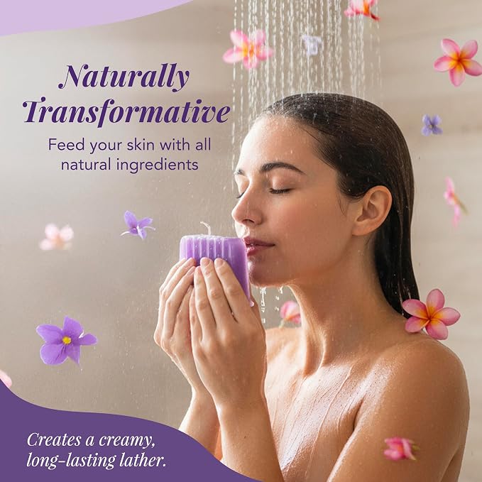 Saavy Naturals Natural Soap Bar Plumeria Violet- Plant-Based Ingredients - Image 6