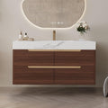 35.4" Bathroom Vanity with Sink Combo Set, Solid Wood Frame Bathroom Storage by Unknown