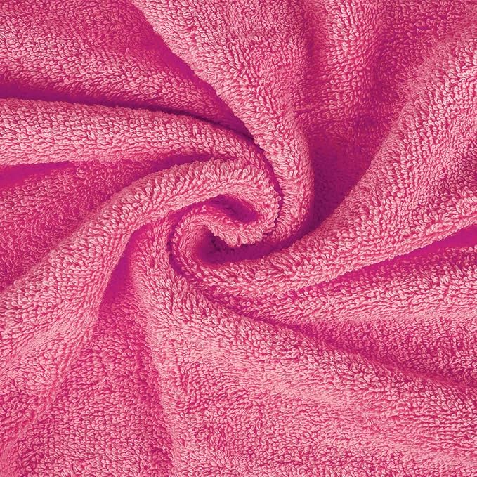 CASA COPENHAGEN Solitaire Mix 6 Pieces Towel Set- Grey Violet + Pink, 600 GSM - Image 9