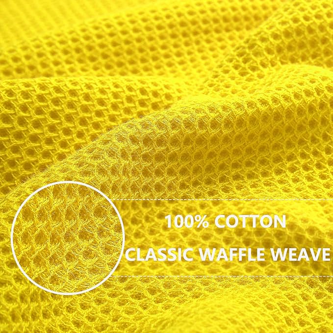 Homaxy 100% Cotton Waffle Weave Kitchen Dish Towels, Ultra Soft Absorbent Quick - Image 2