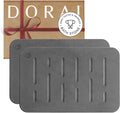 Dorai Home Bath Stone Mat 23.6"x15.4" – Quick-Dry, Non-Slip Diatomite Stone by DoraiHome