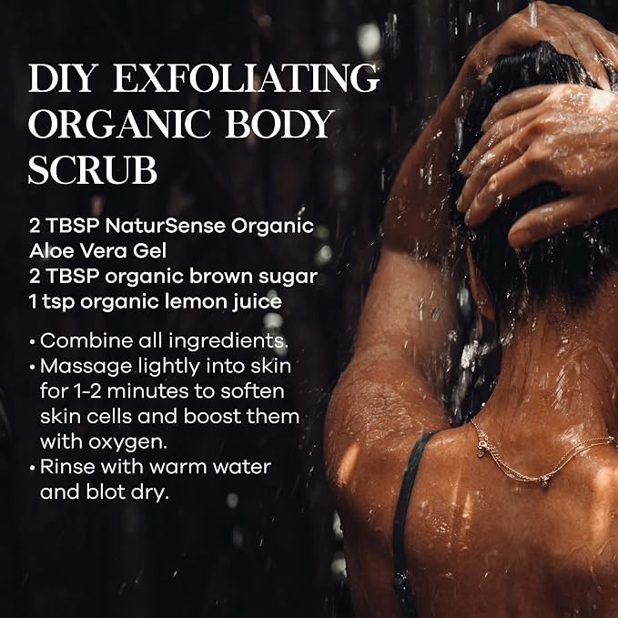 NaturSense USDA Organic Aloe Vera Gel from 100% Pure Aloe. Deep Hydration - Image 5