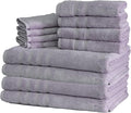 Mosobam Luxury Turkish 12pc XL Towel Set 35X70 16X30 13X13 Lavender Aura 700 by Mosobam