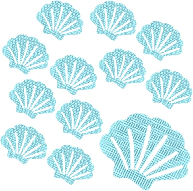 Bathtub Stickers Non Slip, Shell Shaped Tubs Safety Shower Treads, Adhesive by Coufce