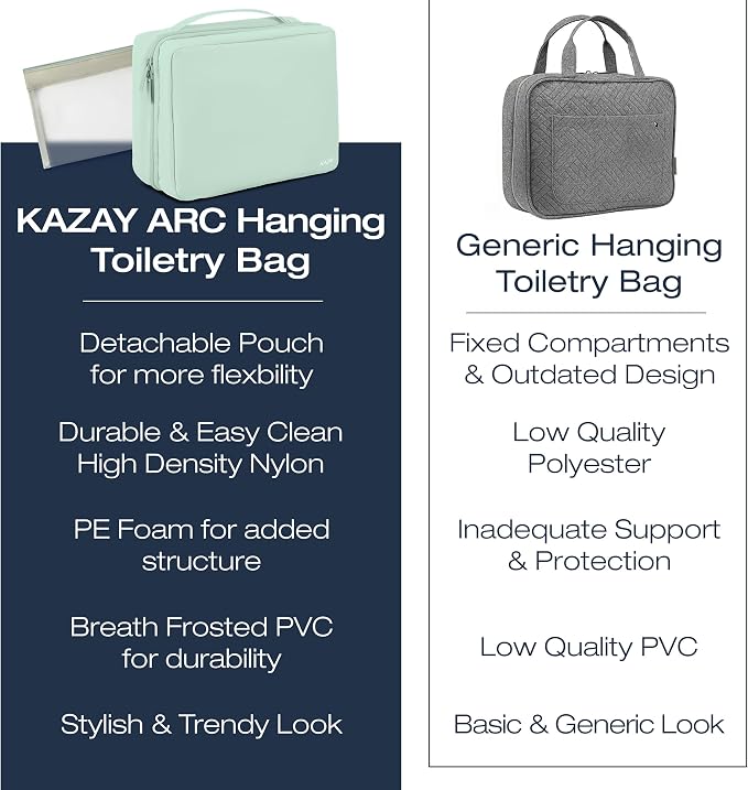 KAZAY Hanging Toiletry Bag - Image 5