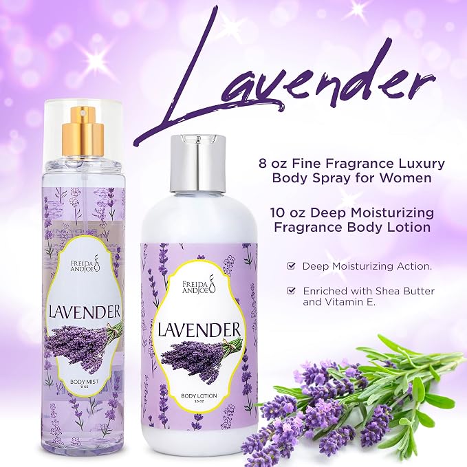 Home Spa Gift 10oz Deep Moisturizing Fragrance Body Lotion & 8 oz. Fine - Image 2