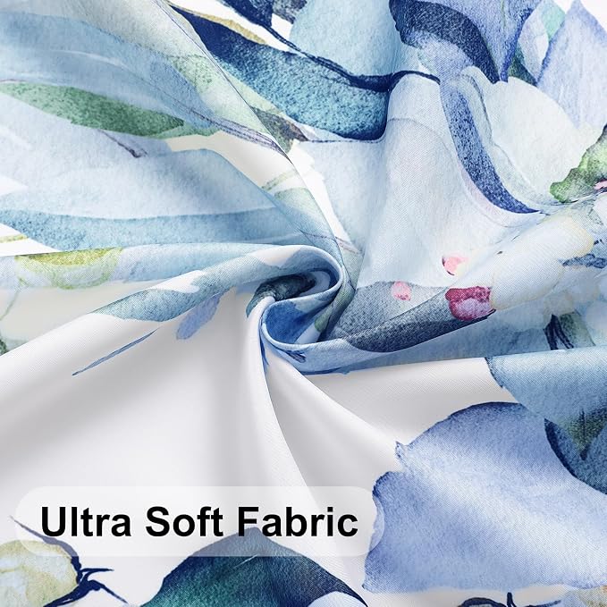 Colorful Star Blue Eucalyptus Waterproof Shower Curtain Set - Image 6