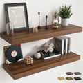 40 Inch Long Floating Shelves for Wall Set of 2, Easy Install Engineered Wood by Marsmiles