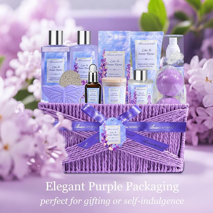 Gift baskets for women, Bath Bomb. Unique Relaxing Spa Gift Basket Set - Image 7