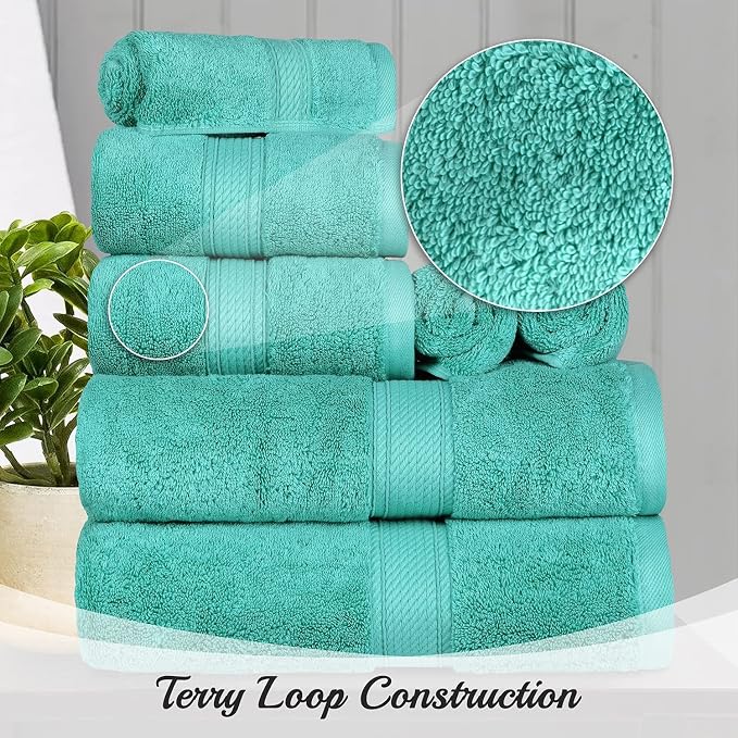 BLUENILEMILLS Madison Egyptian Cotton Towels, Towel Set - Image 8