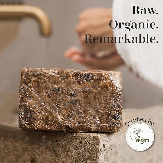 era of nature Best Raw ORGANIC AFRICAN BLACK SOAP, - Image 3