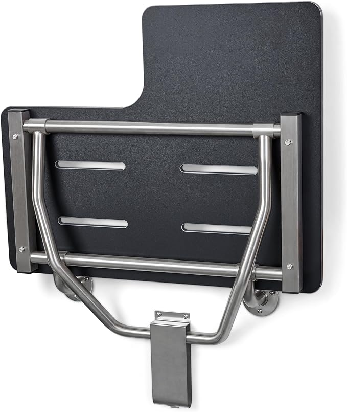 Seachrome 28" x 22.5” Black Reversible Folding Transfer Tub/Shower Seat - Image 7
