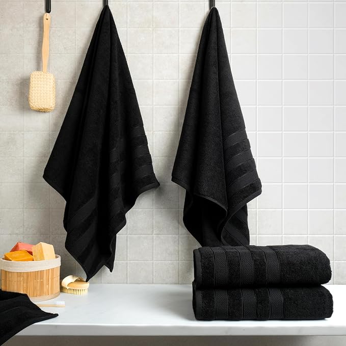 American Soft Linen Salem 100% Cotton Turkish 4 Piece Bath Towels - Image 3