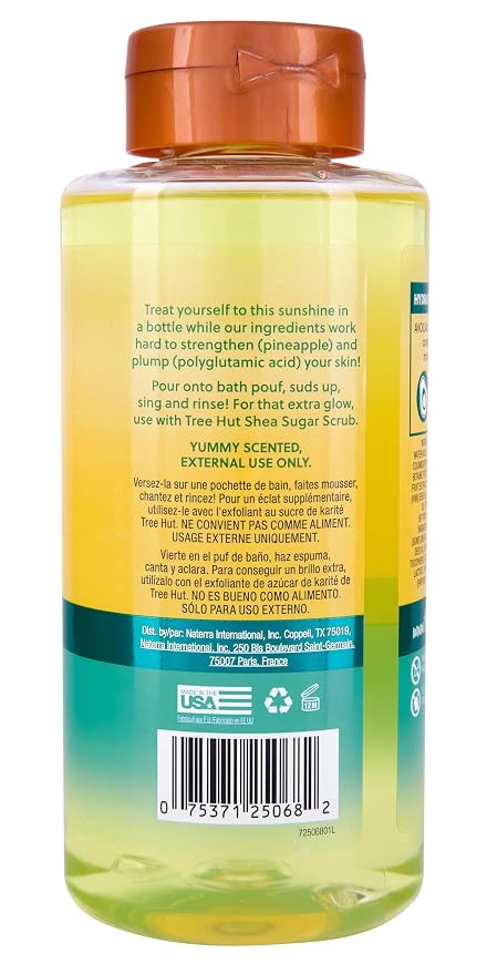 Tree Hut Pineapple Foaming Gel Wash, Hydrating & Moisturizing Body Wash - Image 2