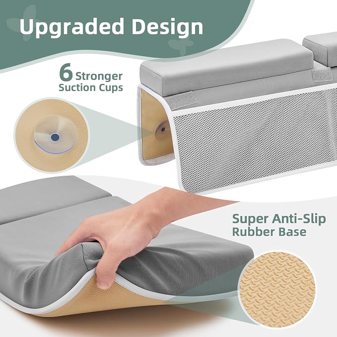 IFNOW Baby Bath Kneeler and Elbow Rest Pad Set- 26'' Extra Long and 2.4'' Thick- - Image 8