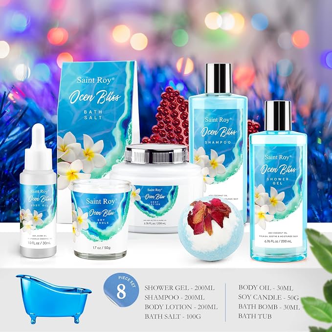 Bath & Body Gift Set, Bath Basket Spa kit Gifts - Image 2