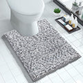 Yimobra Luxury Chenille U-Shaped Toilet Rug, Super Soft Shaggy Contour Bath Mat by Yimobra