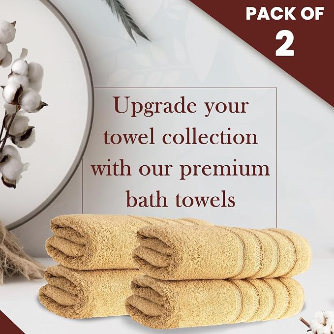 HALLEY Turkish 4 Pack Premium Bath Towels 650 GSM Highly Absorbent Super Soft - Image 4