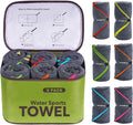 4Monster 4 Pack Microfiber Camping Towel Quick Dry, Super Absorbent Travel Towel by 4Monster