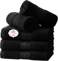 Ample Decor Washcloths Pack of 5 12 X 12 Inch 100% Cotton 600 GSM, Soft by AmpleDecor