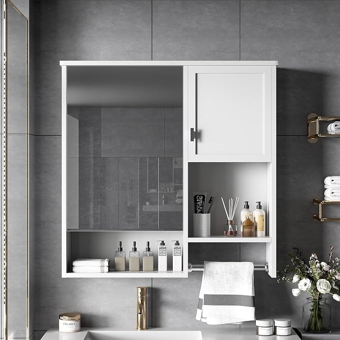 29'' x 28'' Modern Wall Mounted Bathroom Medicine Cabinet, Bathroom Wall - Image 7