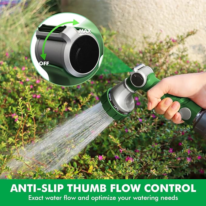 RESTMO Heavy Duty Hose Nozzle, Metal Garden Water Hose Sprayer - Image 3