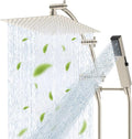 Hibbent All Metal CUPC Certified 12'' Rainfall Shower Head, Dual Shower Head by Hibbent