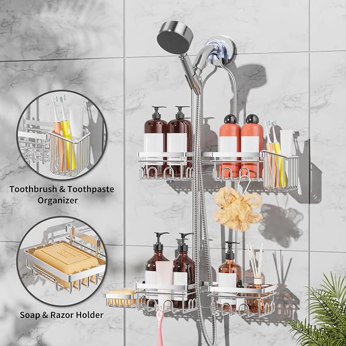 Shower Caddy Hanging with Door Hook - Image 4