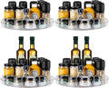 vacane 4 Pack Turntable Organizer Non-Skid, Large 13" Cabinet Lazy Susan Clear by vacane