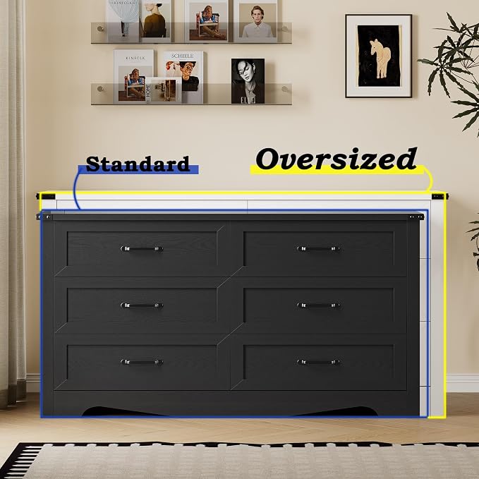 9-Drawer Dresser for Bedroom, Modern Wooden Chest of Drawers - Image 4