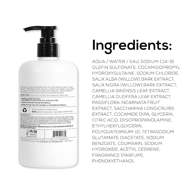 MARLOWE. No. 103 Body Wash 16 oz Pump, Energizing & Refreshing Shower Gel - Image 9