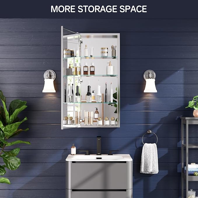 Medicine Cabinet 16" x 36", Bathroom Medicine Cabinet - Image 6