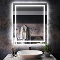 ISKM 36'' x 30'' LED Mirror for Bathroom Lighted Vanity Mirror for Wall Front by ISKM-IStillKeepMovin