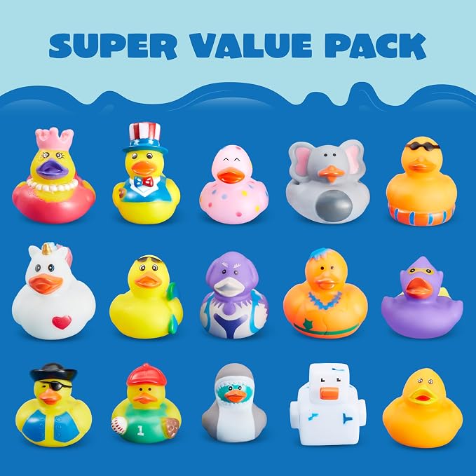 JOYIN 30 Pcs Rubber Ducks, Random Assortment Ducks Bulk - Image 4