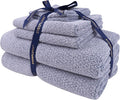 Everplush Diamond Collection 6-Piece Bath Sheet Towel Set, Soft Plush Jacquard by Everplush