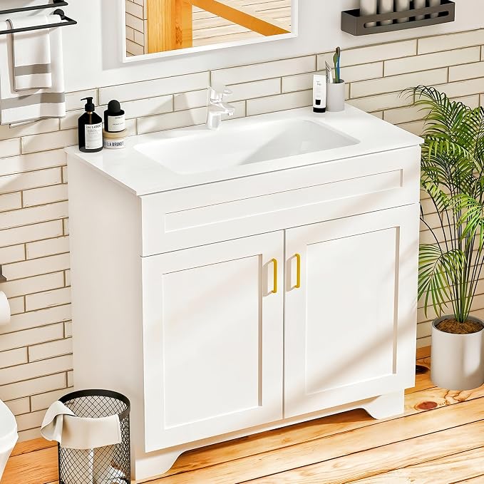 36 Inch Bathroom Vanities — Bathroom Sink Cabinet, Ceramic Sink, Household - Image 8