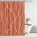Tititex Morden 140gms Faux Linen Fabric Bath Shower Curtain Set Textured Fabric by Tititex