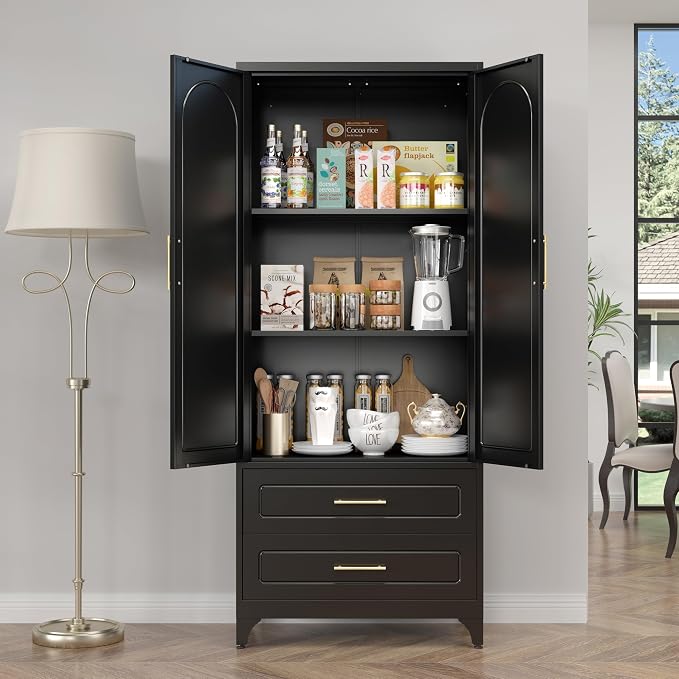 Metal Kitchen Pantry Storage Cabinet - Image 2