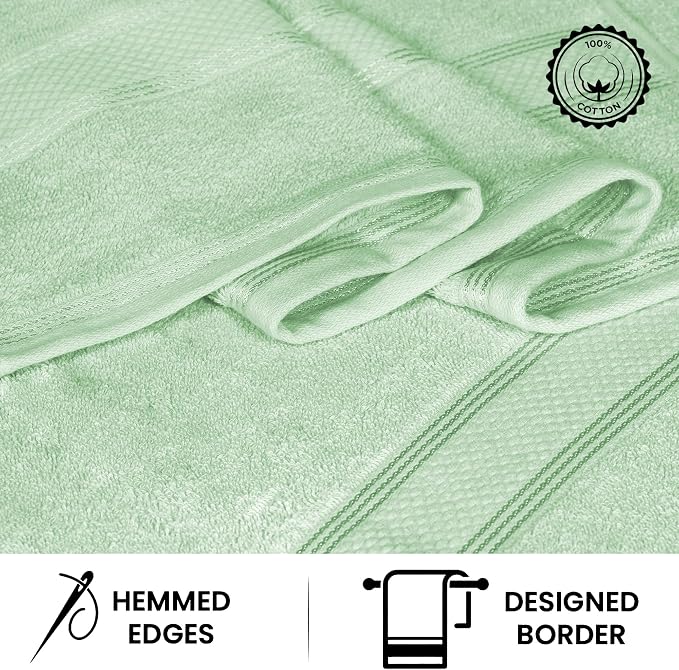 Casa Lino 100% Cotton Bath Towels Set of 4 - Image 4