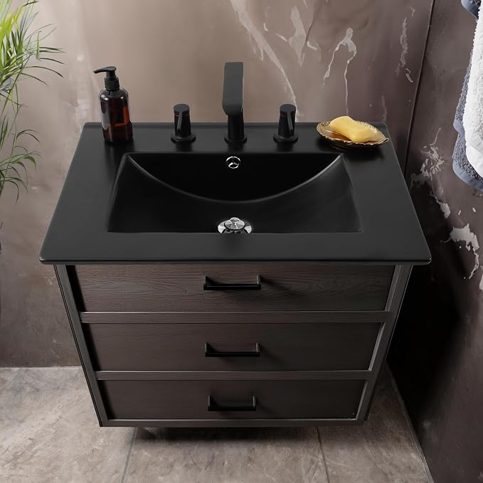 JONATHAN Y SNK1001B Ancillary 3-Hole 24 in. W x 18.25 in. D Classic - Image 2
